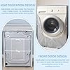 Housse de Machine a Laver, Cache à Lave Linge Machine à Chargement Frontal Imperméable