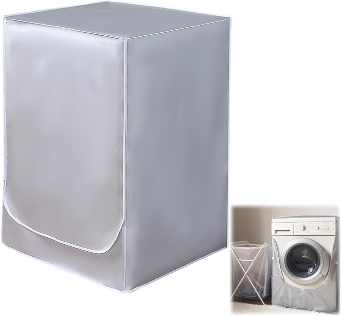 Housse de Machine a Laver, Cache à Lave Linge Machine à Chargement Frontal Imperméable