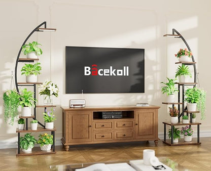 Grand support pour plantes d'intérieur avec lampe de culture