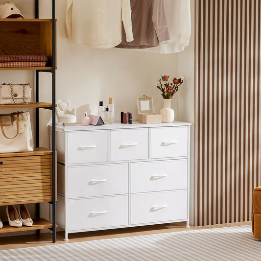 JHK armoires pour chambre à coucher avec 5/7/10 blanc amant tissu tiroirs coffre armoire placard pour armoire de rangement chambre de meubles