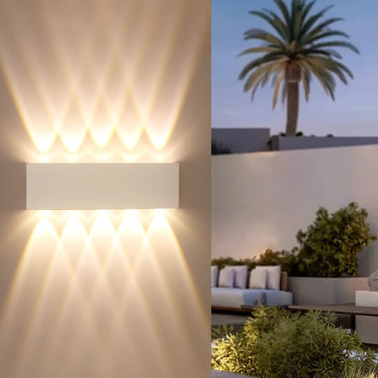 Mur LED lumière étanche IP65 applique extérieure jardin porche lumière décor jardin cour salle de bain chambre salon AC85-265V