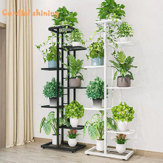 Cordlal brillant support pour fleurs fer 6/7/8 couches plante support étagère de rangement Pot support organisateur maison jardin décoration