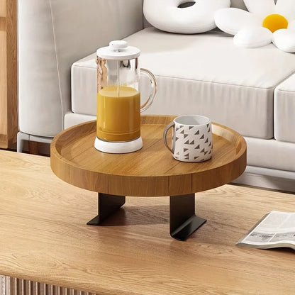 Table d'appoint de canapé extensible moderne, 1 pièce, Table d'appoint contemporaine en bois, facile à nettoyer
