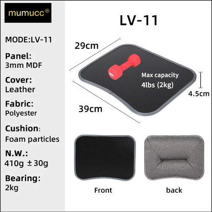 MUMUCC Bureau d'ordinateur portable multifonctionnel avec coussin et rempli de particules de mousse, petite table d'oreiller, tapis de souris rigide grand