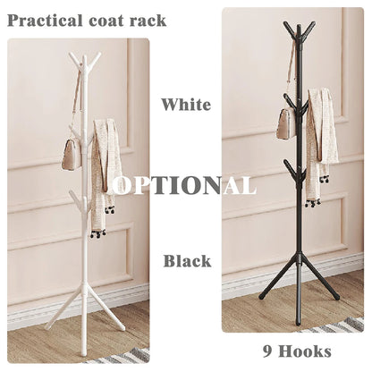 Cintres  sur pied faciles à assembler, cintres en fer forgé pour bureau, cintres verticaux pour chambre à coucher, cintres créatifs pour hall d'entrée