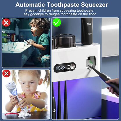 Stérilisateur de brosse à dents Portable sans fil, stérilisation UV, support mural Rechargeable pour sèche-brosse à dents électrique