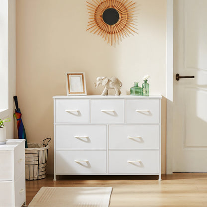 JHK armoires pour chambre à coucher avec 5/7/10 blanc amant tissu tiroirs coffre armoire placard pour armoire de rangement chambre de meubles