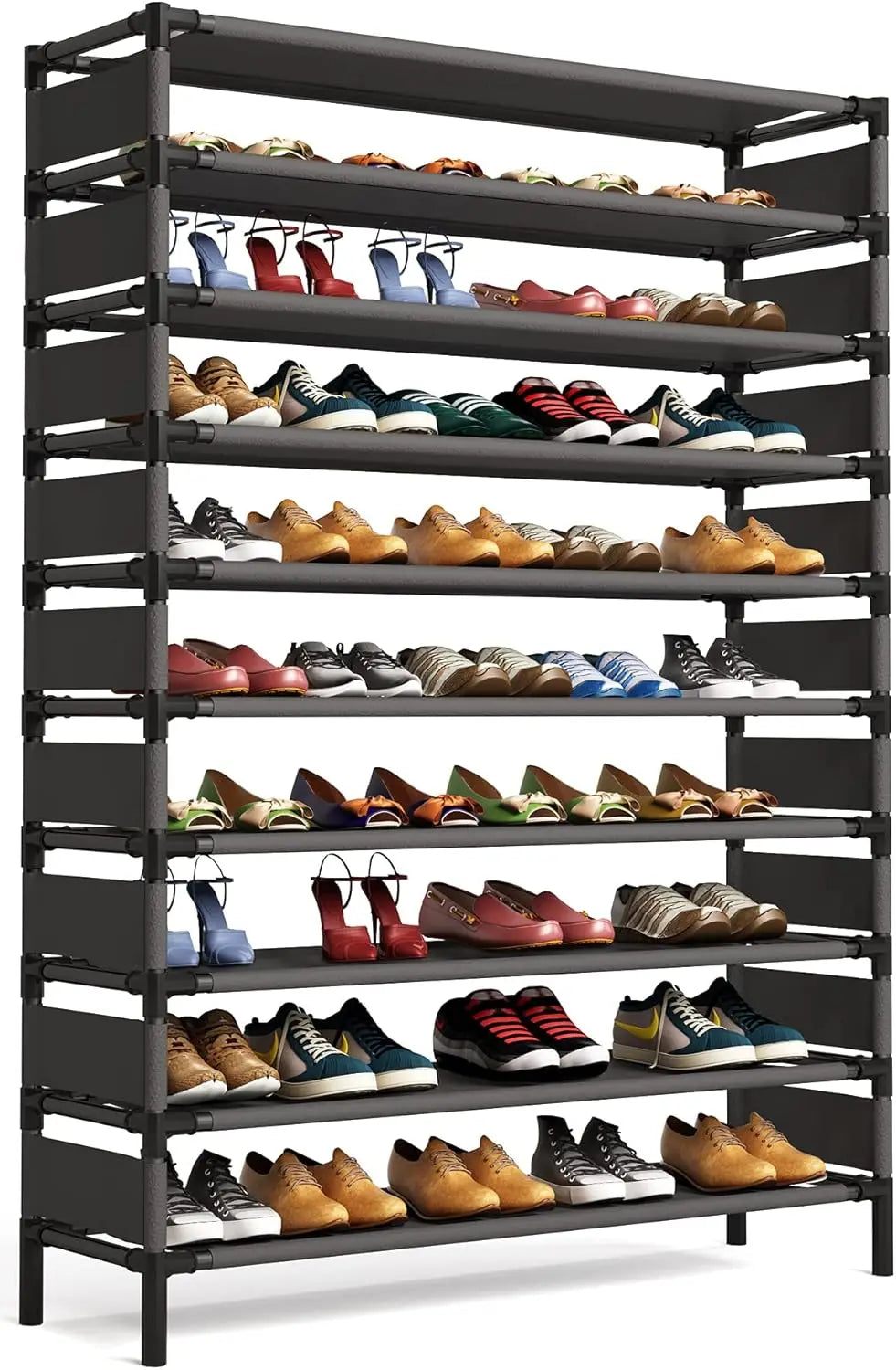 Support de rangement multicouche, organisateur de grande capacité, étagère à chaussures pour meubles de chambre à coucher pour 50 paires, étagère à livres, usage polyvalent