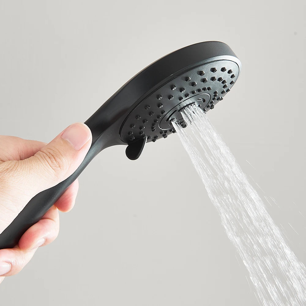 Pommeau de douche combiné 8-12 pouces, pomme de douche haute pression avec bras d'extension réglable avec jet de douche à main à 3 voies