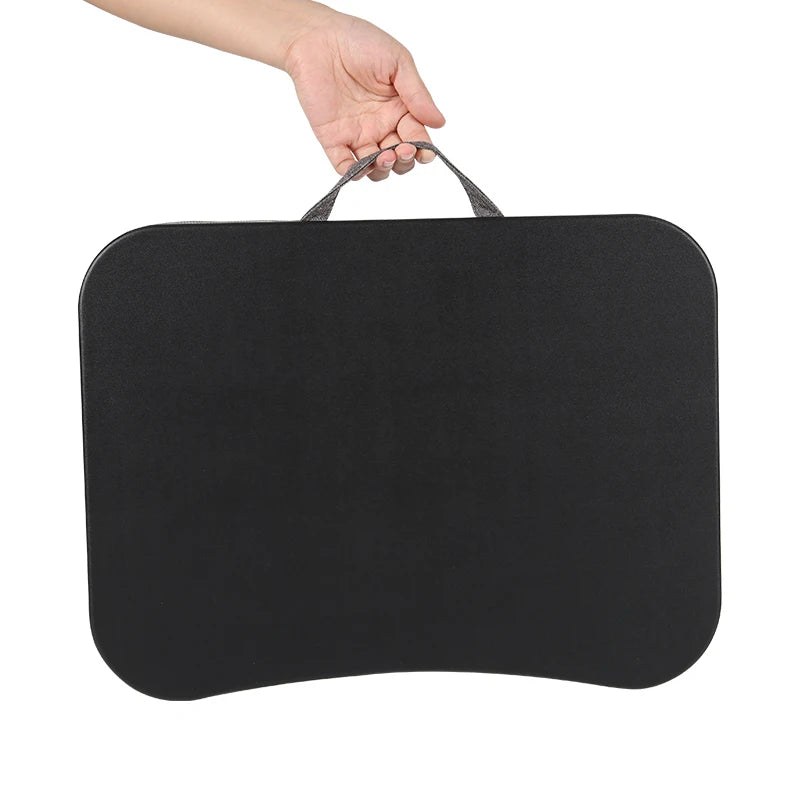 MUMUCC Bureau d'ordinateur portable multifonctionnel avec coussin et rempli de particules de mousse, petite table d'oreiller, tapis de souris rigide grand