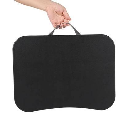 MUMUCC Bureau d'ordinateur portable multifonctionnel avec coussin et rempli de particules de mousse, petite table d'oreiller, tapis de souris rigide grand