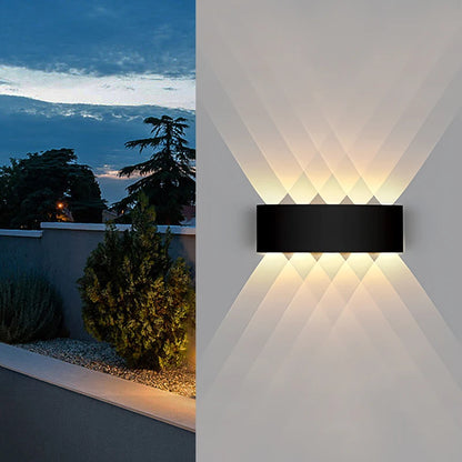 Mur LED lumière étanche IP65 applique extérieure jardin porche lumière décor jardin cour salle de bain chambre salon AC85-265V
